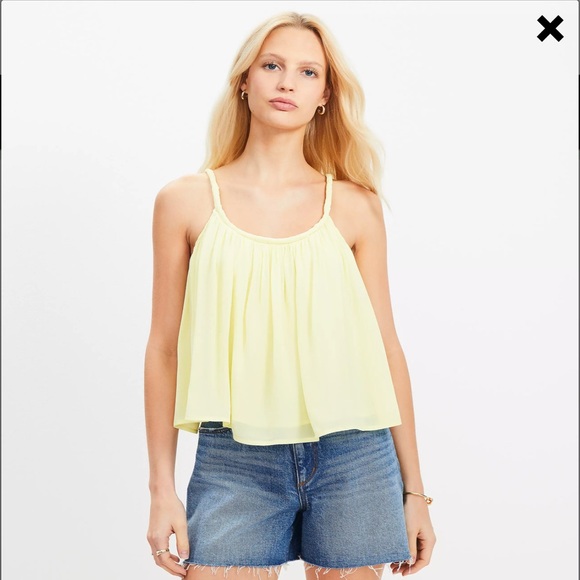 LOFT Tops - LOFT Light Yellow Camisole Top